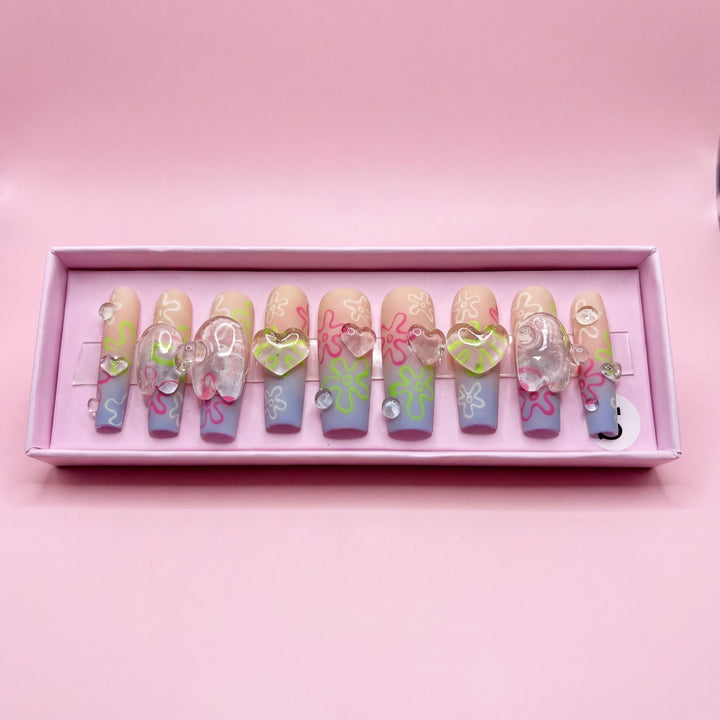 Bubble Buddy Set | Press - On Nails - Boss Babe Nails