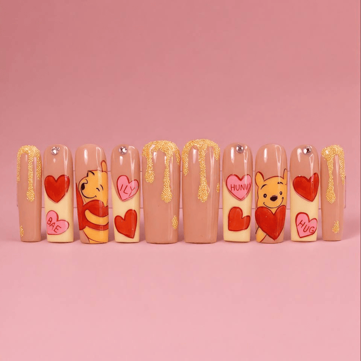 Be Mine Honey Set | Press - On Nails - Boss Babe Nails
