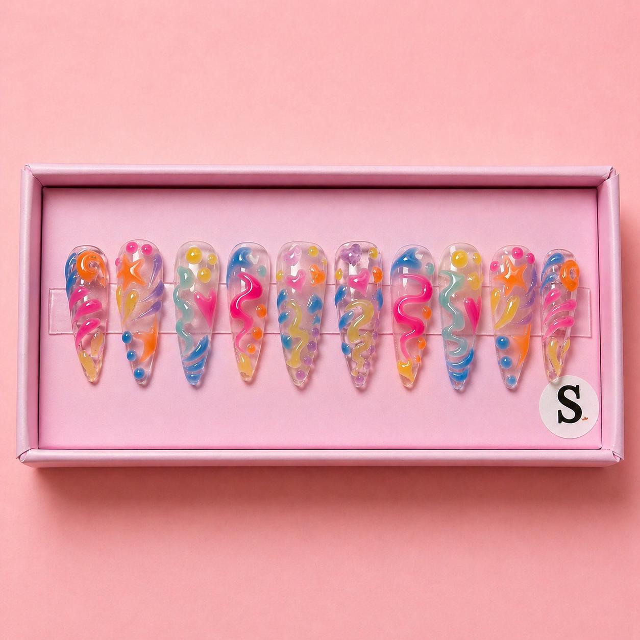 Beach Day Set | Press - On Nails - Boss Babe Nails