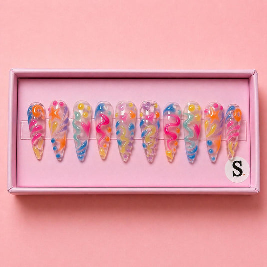 Beach Day Set | Press - On Nails - Boss Babe Nails