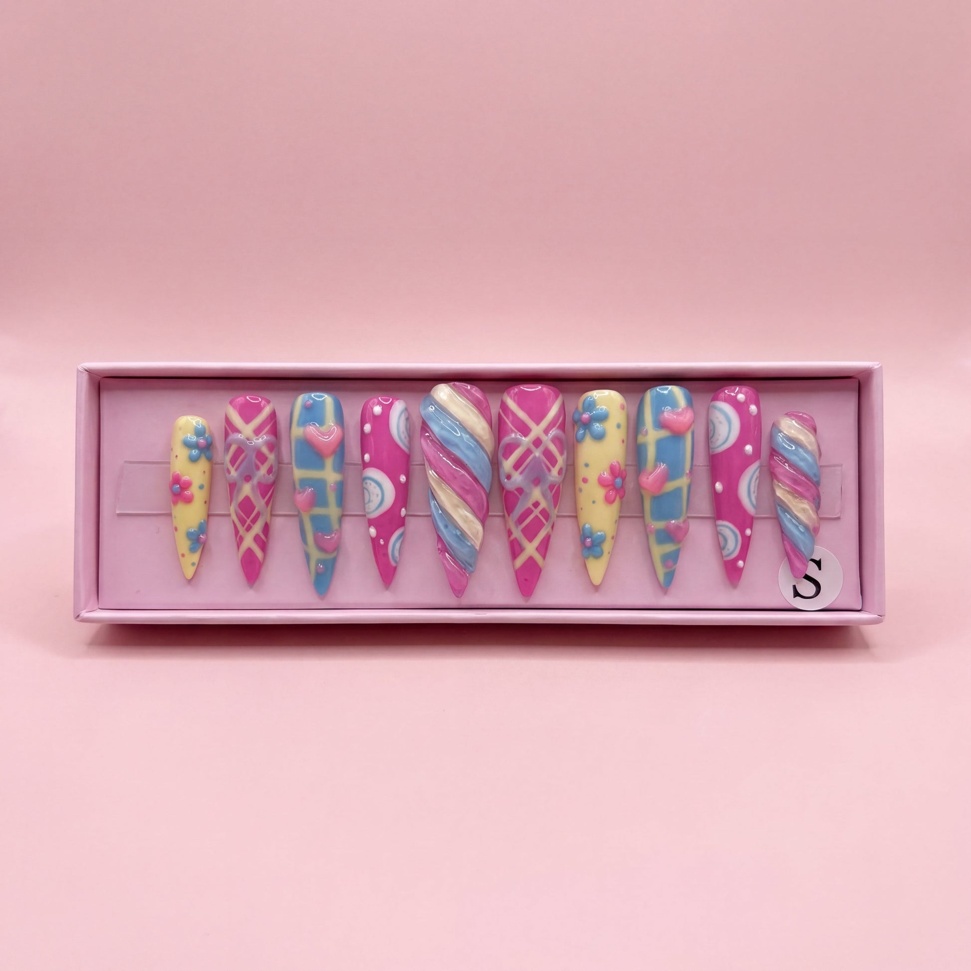 Candy Crush Set | Press - On Nails - Boss Babe Nails