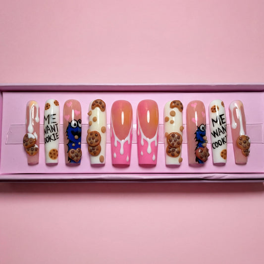 Cookie Craze Set | Press - On Nails - Boss Babe Nails