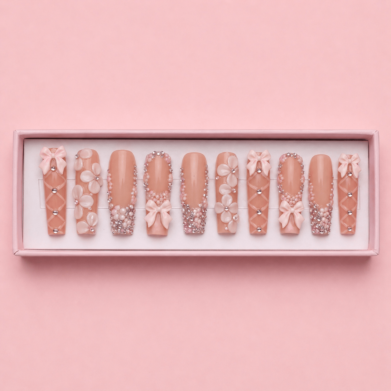 Dream Luxe Set | Coffin Press - On Nails - Boss Babe Nails