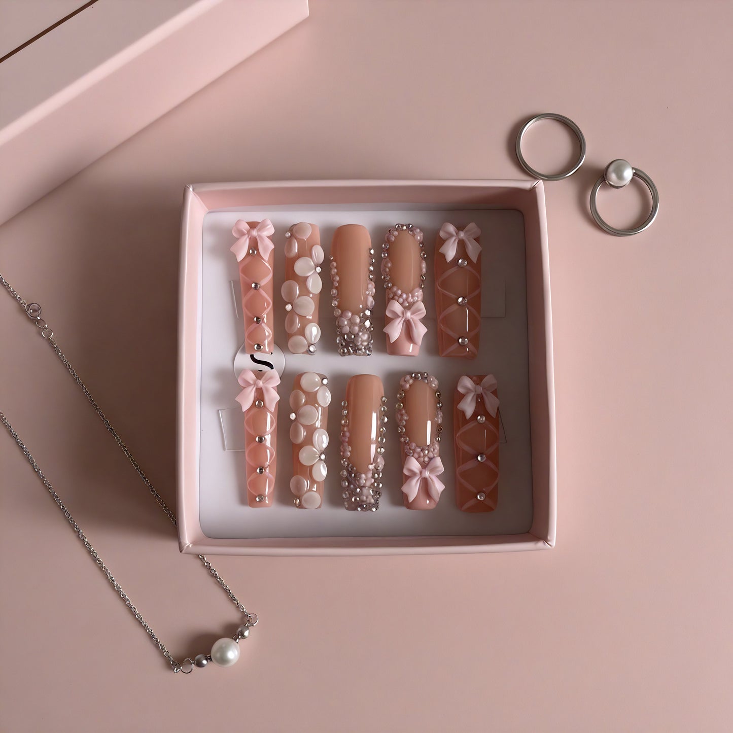 Dream Luxe Set | Pink Press - On Nails - Boss Babe Nails