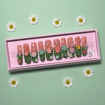 Garden Party Set – Floral Press - On Nails | Boss Babe Nails - Boss Babe Nails