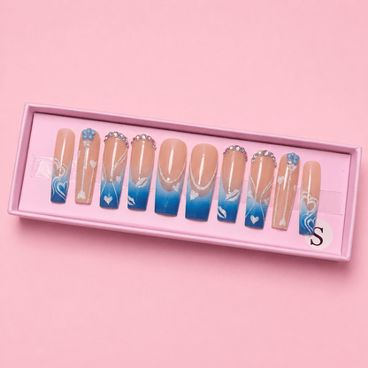 Heaven Sent Set | Square Press - On Nails - Boss Babe Nails