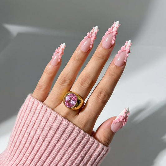 Wrapped in Frosting | Press - On Nails - Boss Babe Nails