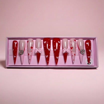 Wrapped in Love Set | Press - On Nails - Boss Babe Nails