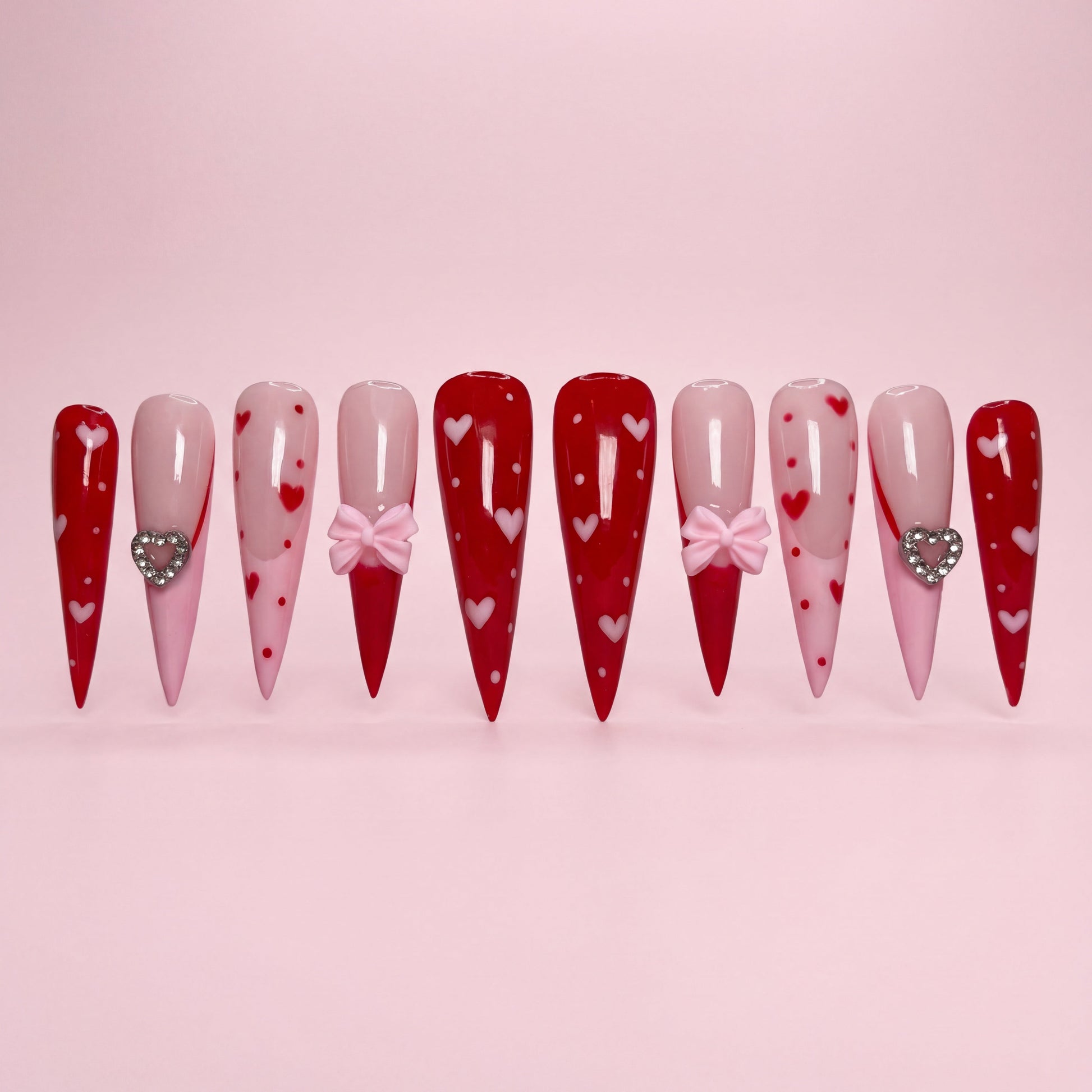 Wrapped in Love Set | Press - On Nails - Boss Babe Nails