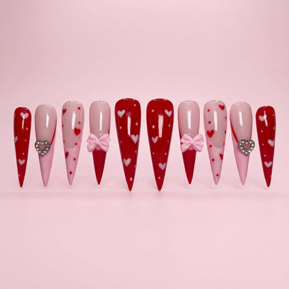 Wrapped in Love Set | Press - On Nails - Boss Babe Nails